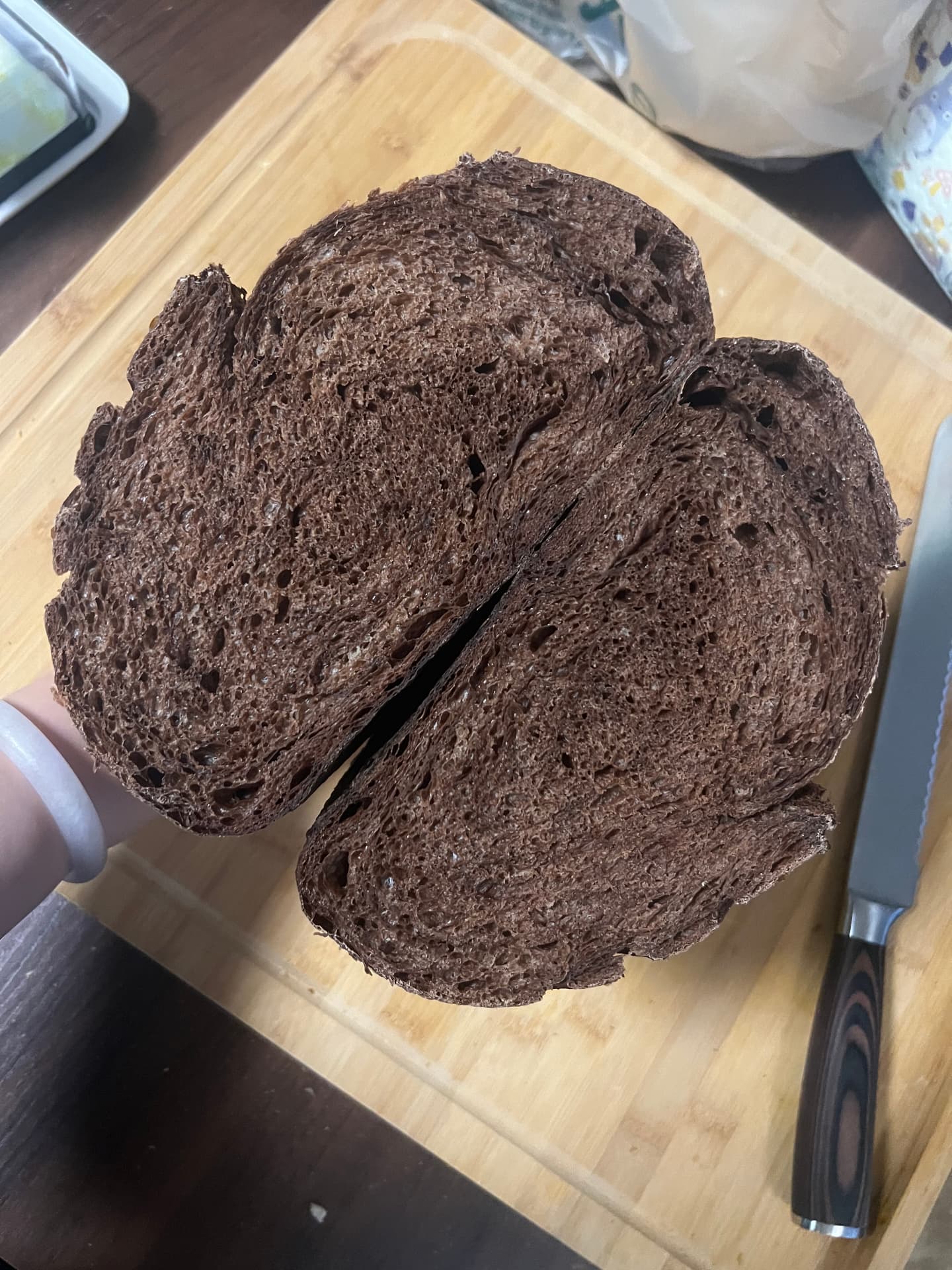 Double Chocolate Sourdough crumb